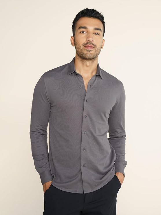DAMENSCH Men's Constant Cotton Thermoregulating Pique Full Regular Fit Shirts - Image 2